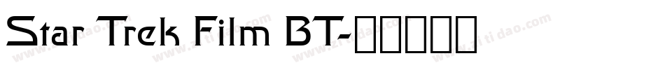 Star Trek Film BT字体转换